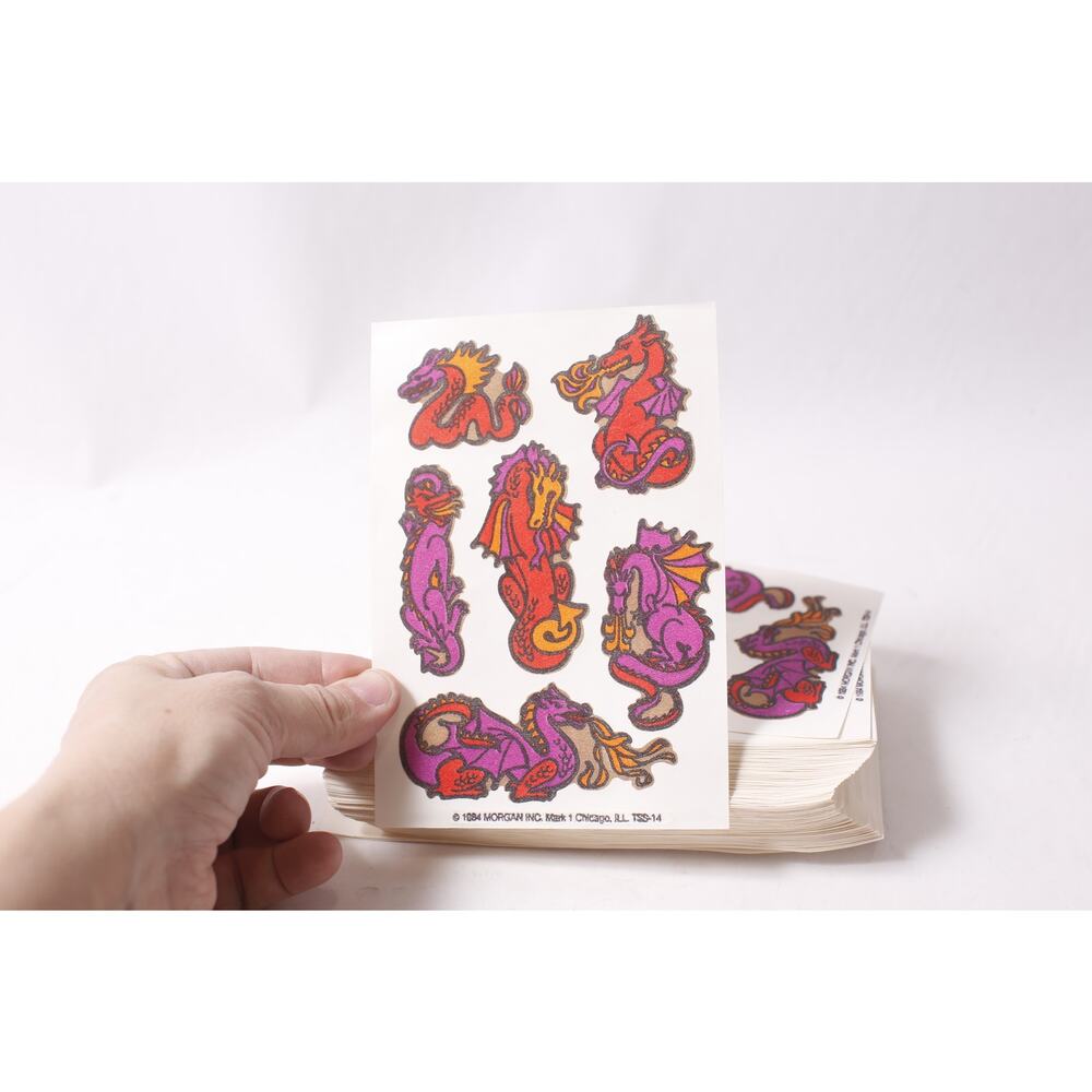 Dragons Red and Purple Iron-on Transfer Patches 1984 200 sheets ~ 260402-WH 1058